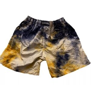 Vilebrequin Moorea Swim Trunks Tie Dyed Multi Colored Kids Size 14